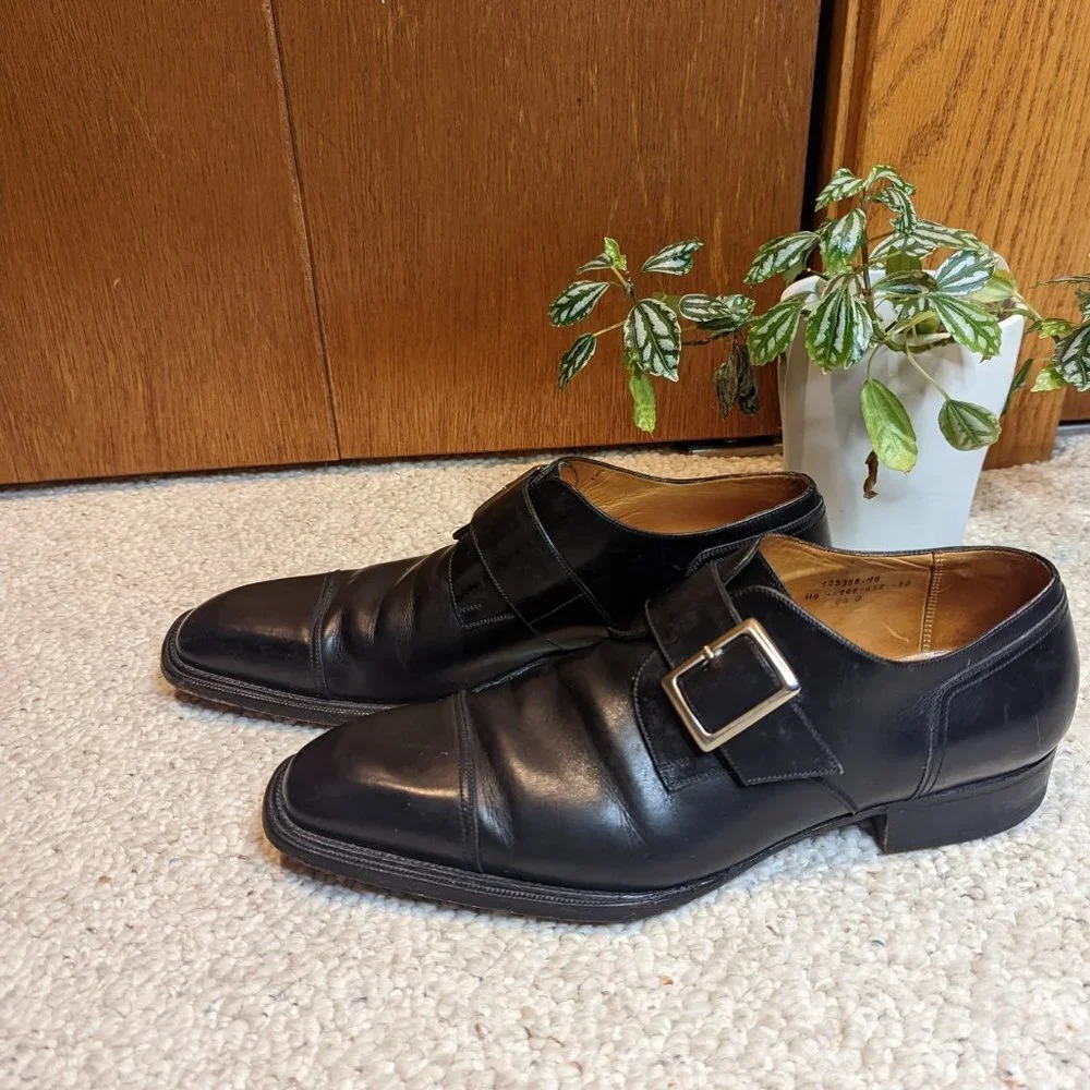 J.M. Weston Beaubourg Monk Strap Leather Derby - Picture 3 of 10